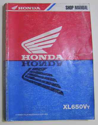 62MCBA60 - Honda Transalp XLV650 Vy shop manual