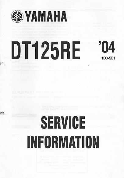 1D0-SE1 - DT125RE SERVICE INFORMATION 2004