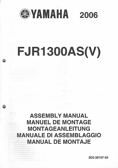 2D2-28107-50 - FJR1300AS (V) ASSEMBLY MANUAL 2006