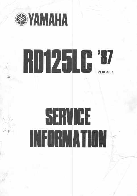 2HK-SE1 - RD125LC SERVICE INFORMATION 1987
